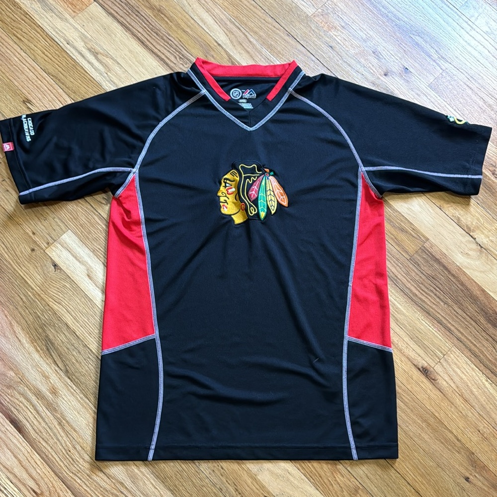 Majestic Chicago Blackhawks Hockey Jerseys Tee